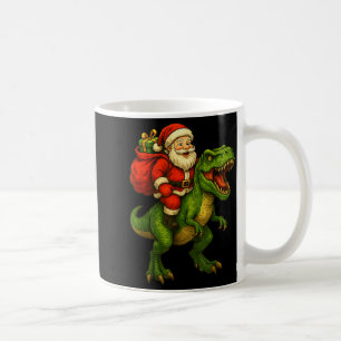 Dinosaur T Rex Christmas Santa Dinosaur Xmas Boys Coffee Mug
