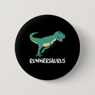 Dinosaur T-rex Dino Funny Exercise Cardio Running  6 Cm Round Badge