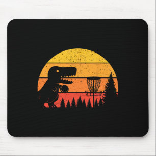 Dinosaur T-rex Disc Golf Player Sports Lovers  Mouse Pad