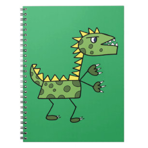 dinosaur t-rex drawing cartoon notebook