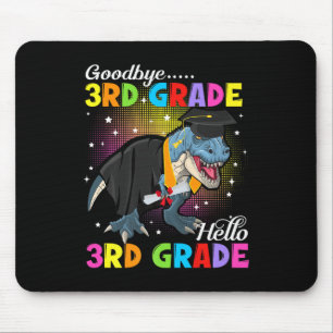 Dinosaur T Rex Goodbye 3rd Grade Hello 4th Grade G Mouse Pad