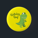Dinosaur T-rex Kids 1st Birthday Dino Party 3 Cm Round Badge<br><div class="desc">These adorable mod colourful cute t-rex dino birthday party decor items are perfect for a dinosaur birthday celebration!  Customise the text to make them your own.  The modern look and feel is the perfect way to celebrate your little one that loves tyrannosaurus rex on their birthday!</div>