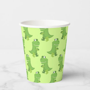 Dinosaur T-rex Kids 1st Birthday Dino Party Paper Cups
