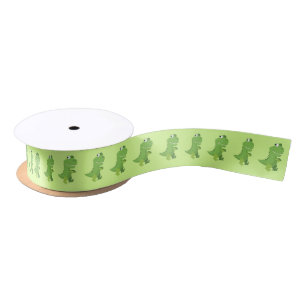 Dinosaur T-rex Kids 1st Birthday Dino Party Satin Ribbon