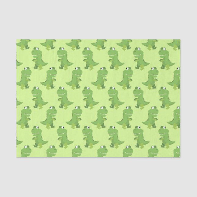 Dinosaur T-rex Kids 1st Birthday Dino Party Tissue Paper (Front)
