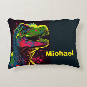 Dinosaur T Rex Kids  Accent Pillow