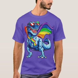 Dinosaur T rex LGBT Gay Pride for Men Women Boys G T-Shirt