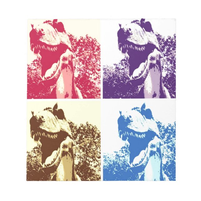 Dinosaur T-Rex Notepad (Front)