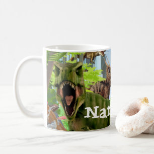 Dinosaur T Rex Personalised Coffee Mug, Cup