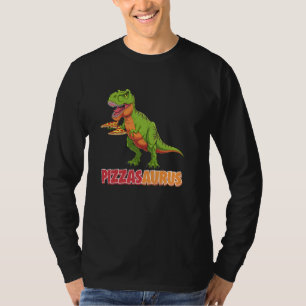 Dinosaur T Rex Pizza Pizzasaurus Party Men Boys Fo T-Shirt
