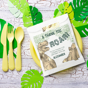 Dinosaur T-Rex Roar Birthday Party Thank You Favour Bags
