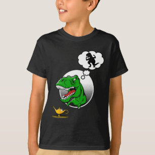 Dinosaur T-rex Short Arms Funny Joke Genie Lamp  T-Shirt