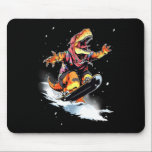 Dinosaur T-rex Snowboard Snowboard Snowboarder Win Mouse Pad<br><div class="desc">Dinosaur T-rex Snowboard Snowboard Snowboarder Winter</div>