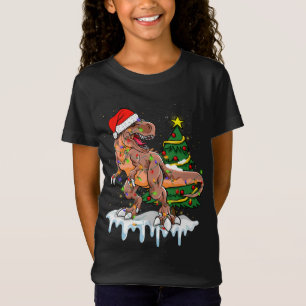 Dinosaur T-rex Tree Christmas Sweater Xmas Pet Din