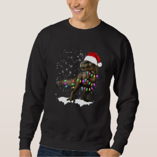 Dinosaur T Rex Tree Christmas Sweater Xmas Pet Din