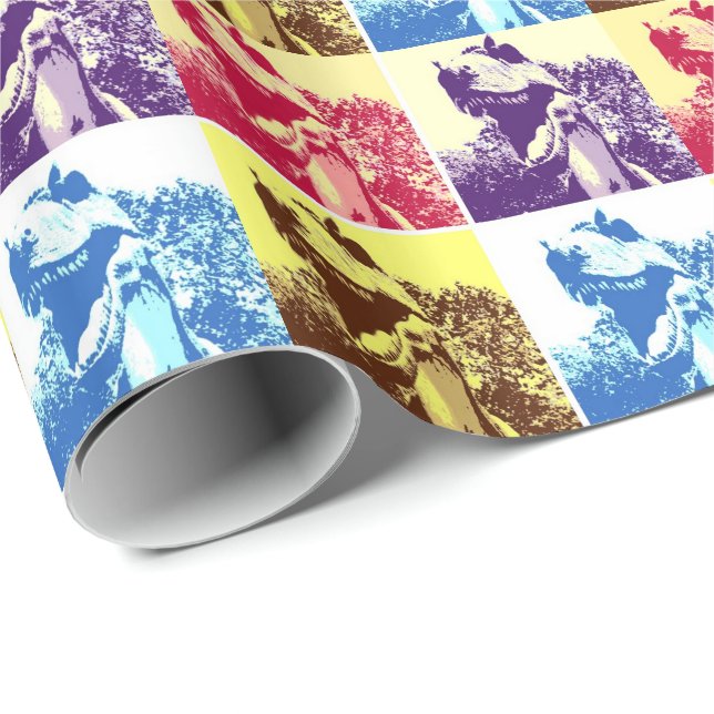 Dinosaur T-Rex Wrapping Paper (Roll Corner)