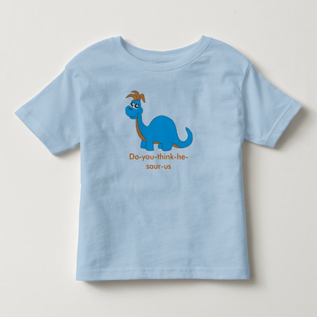 dinosaur t-shirt blue (Front)