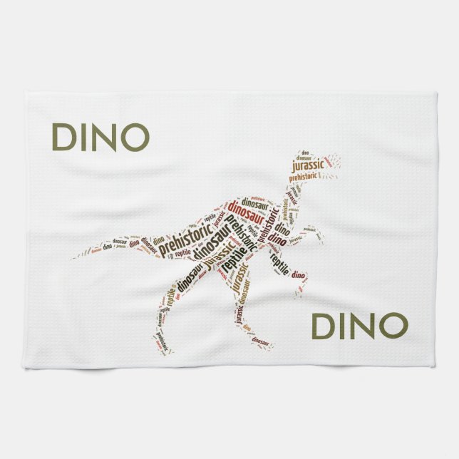 Dinosaur Tea Towel (Horizontal)