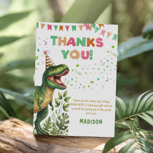 Dinosaur  thank you card