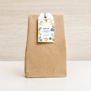 Dinosaur Thank You Gift Tag