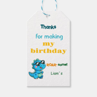 Dinosaur Thank You Tags
