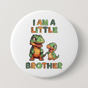 Dinosaur the Little Brother  7.5 Cm Round Badge
