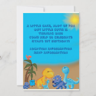 Dinosaur Theme Invitation