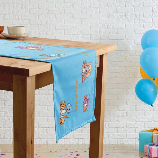 Dinosaur Theme Table Runner Kids Birthday Party  (Creator Uploaded)