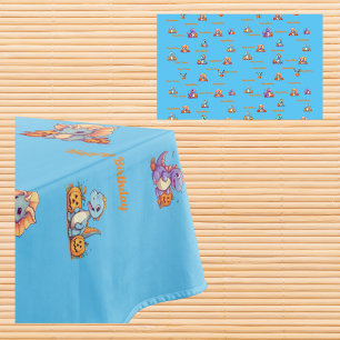 Dinosaur Theme Tablecloth for Kids Birthday Party