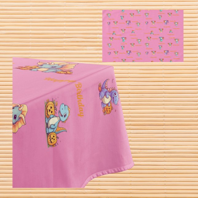 Dinosaur Theme Tablecloth for Kids Birthday Party (Creator Uploaded)
