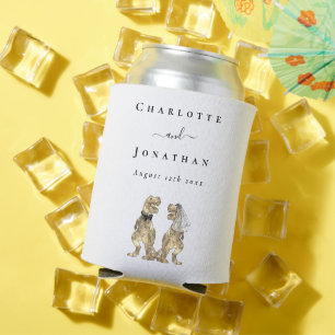 Dinosaur Theme Wedding Personalised  Can Cooler