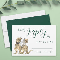 Dinosaur Theme Wedding Reply