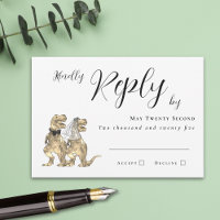 Dinosaur Theme Wedding Reply