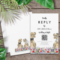 Dinosaur Theme Wedding Website Reply