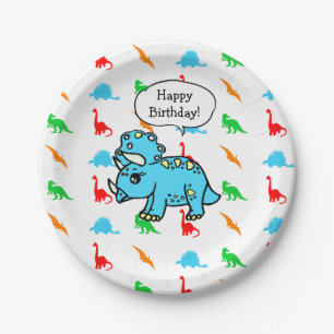 Dinosaur Themed Birthday Plates