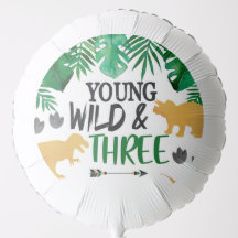 Dinosaur Third Birthday Balloon