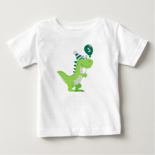 Dinosaur Three Rex 3rd Birthday Baby T-Shirt