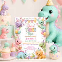 Dinosaur Three Rex 3rd Birthday Party