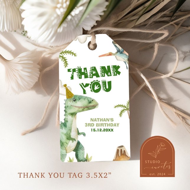 Dinosaur Three-Rex Boy's Gift Tags (Creator Uploaded)