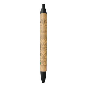 Dinosaur Tiki Totem Black Ink Pen