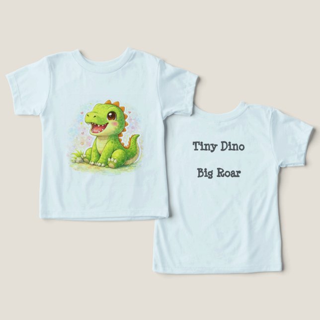 Dinosaur Toddler T-Shirt (Design Front & Back)