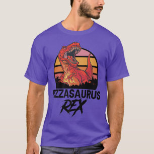 Dinosaur Tre Pizza Graphic Pizza Lover Italian Foo T-Shirt