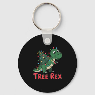 Dinosaur Tree Rex Christmas Men Boys Kids Toddler  Key Ring