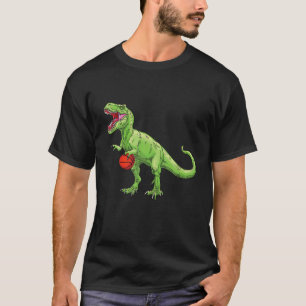 Dinosaur Trex Basketball Player Basketball For Boy T-Shirt