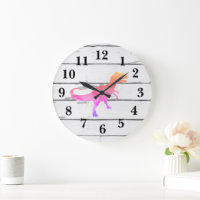 Dinosaur Trex Pink Decor Rustic Shiplap