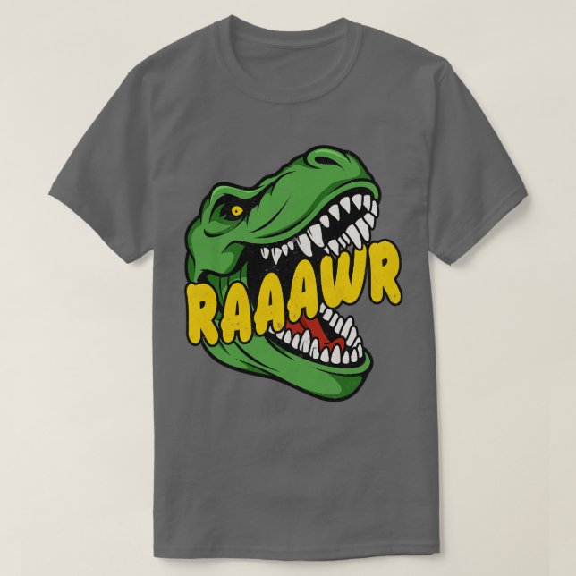 Dinosaur TRex raaawr T-Shirt (Design Front)