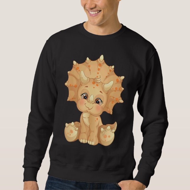 Dinosaur Triceratop Sweatshirt (Front)