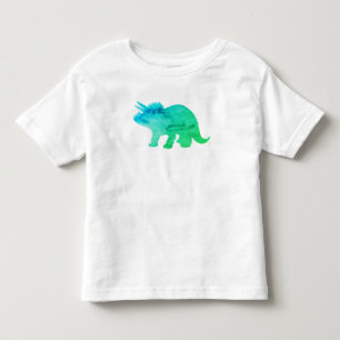 Dinosaur Triceratops Neon Painting Toddler T-Shirt