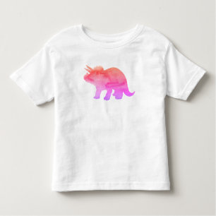 Dinosaur Triceratops Neon Painting Toddler T-Shirt