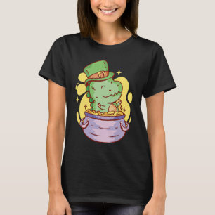 Dinosaur Tyrannosaurus Rex Rex Reptile St Patricks T-Shirt